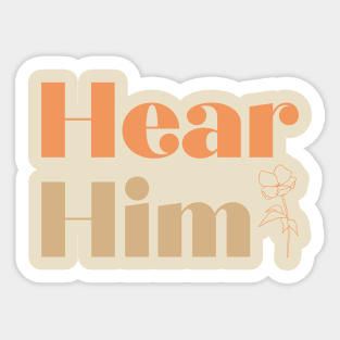 Hear Him LDS Young Women Sticker